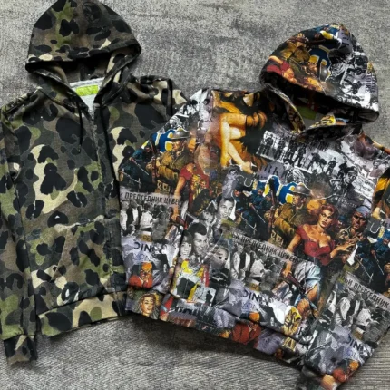 Peace In War Fitting Zip Up Hoodie