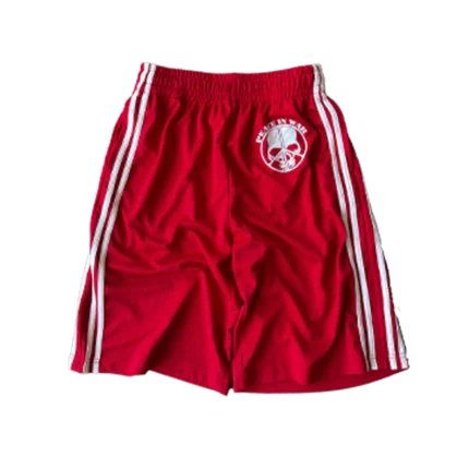 Peaceinwar Red “Skull” Shorts
