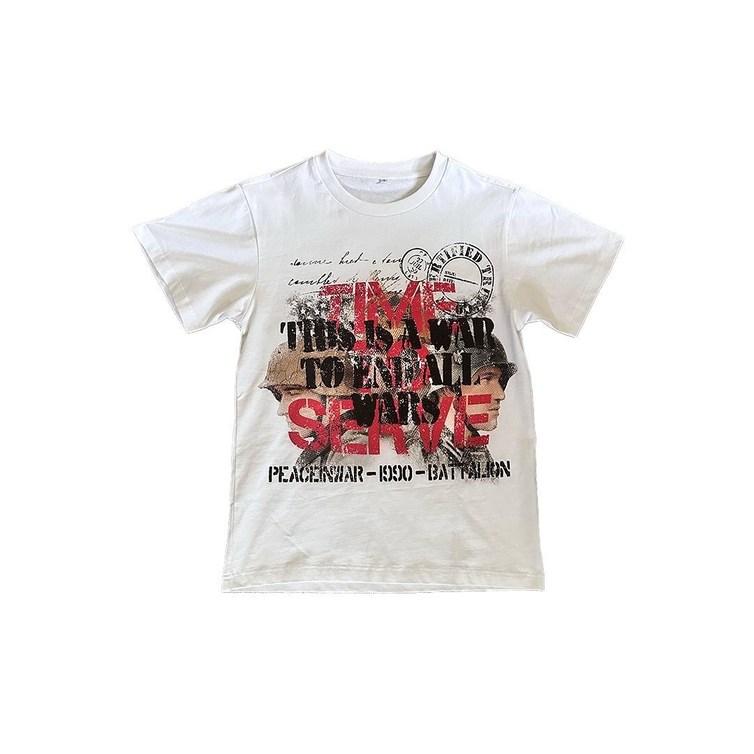 Peace In War Soldier Stamp Tshirt